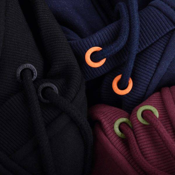 A selection of hoodie colours from Lébrett Clothing, UK. Premium plus size clothing for men.