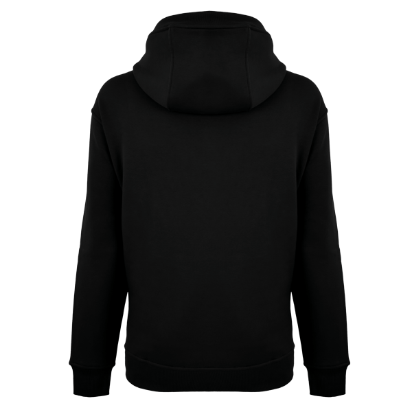 The back of The Grove Hoodie in black