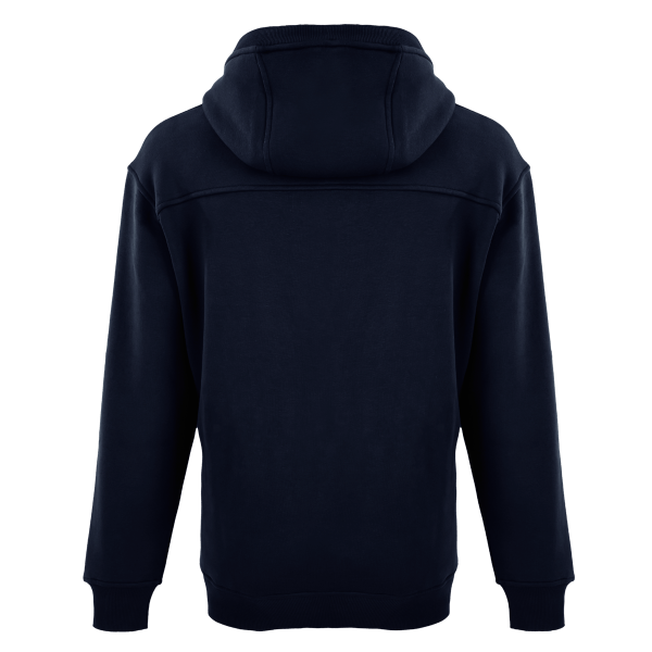 Lébrett Empire Zip Hoodie in Navy - back image